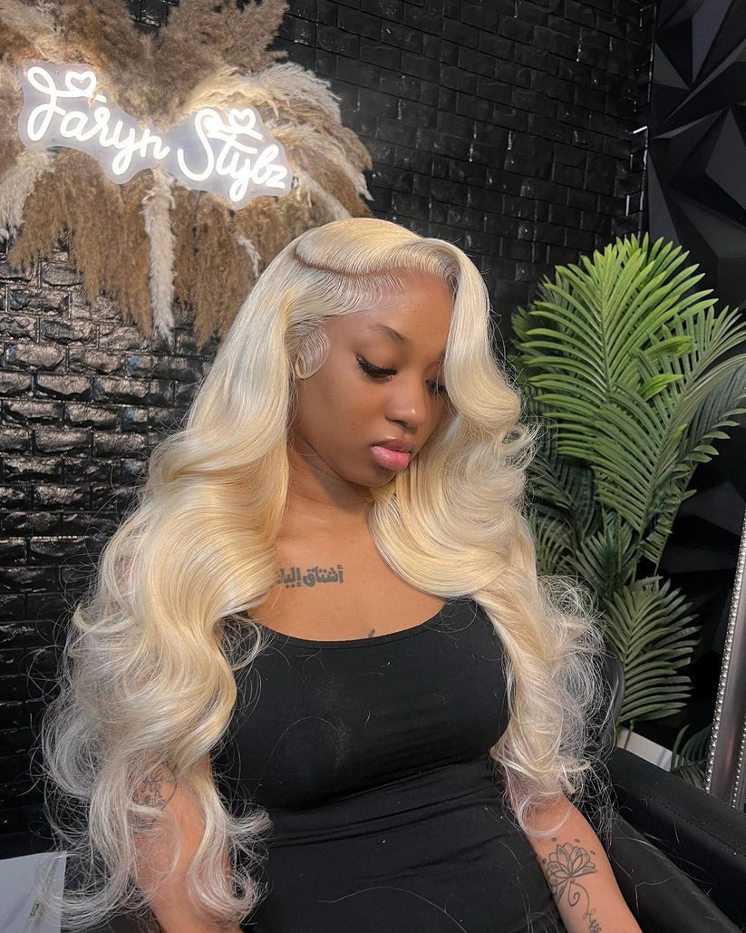 Russian Blonde Lace Frontal Wig – Foreign Strandz Hair Co.